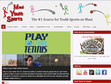 Tablet Screenshot of mauiyouthsports.com